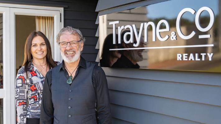 Tracy Allsopp-Smith, left, and Wayne Campbell of Team Trayne from Trayne & Co Realty.